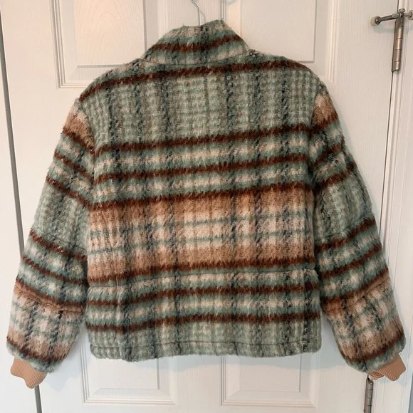 Anthropologie Plaid Puffer Jacket - Picture 2 of 7